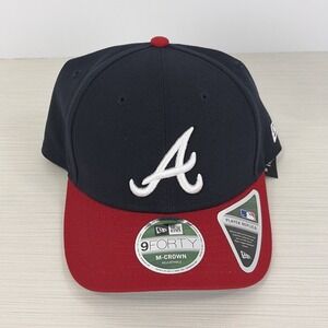 New Era 9FORTY Atlanta Braves‎ M-Crown MLB Snapback Replica Hat Cap OSFM NEW